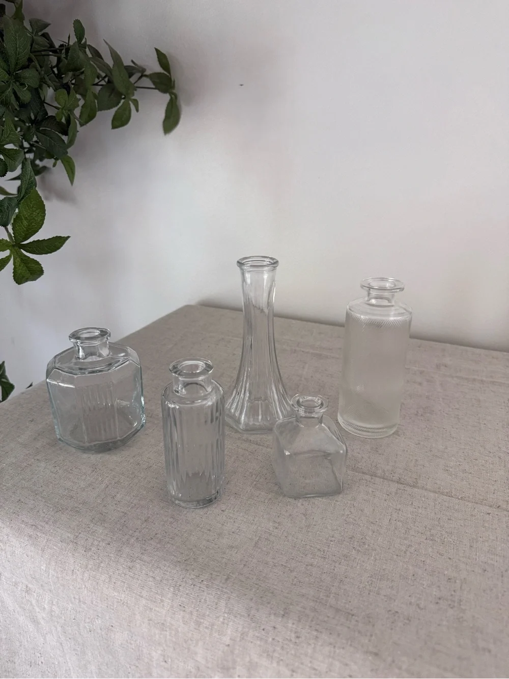 Hearth & Hand Clear Glass Decorative Bud Vase Collection